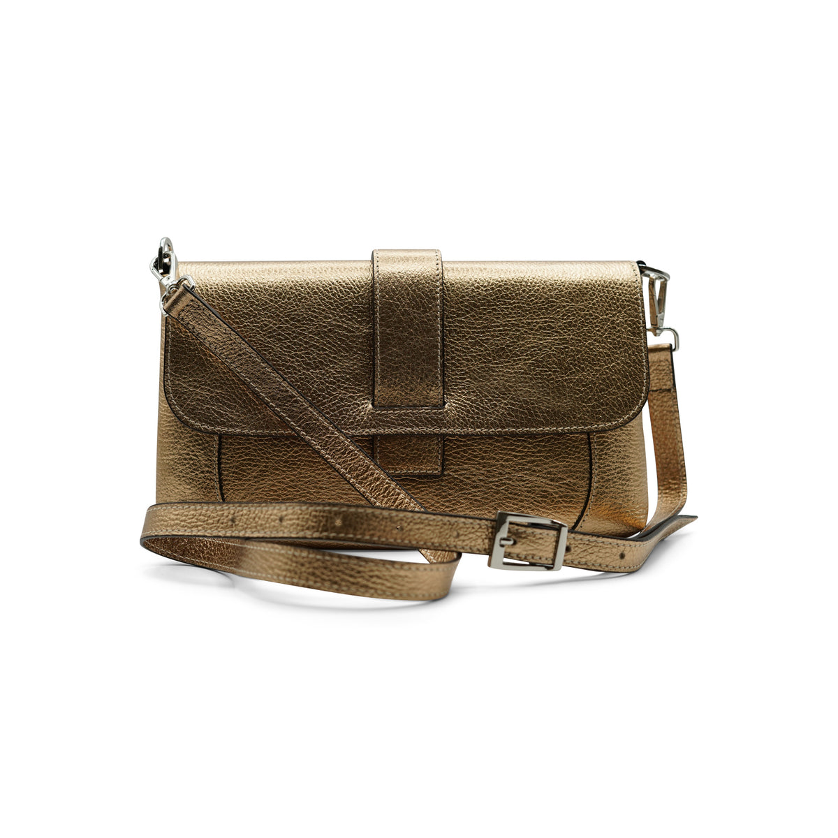 Fits Everything Clutch / Crossbody - Antique Silver