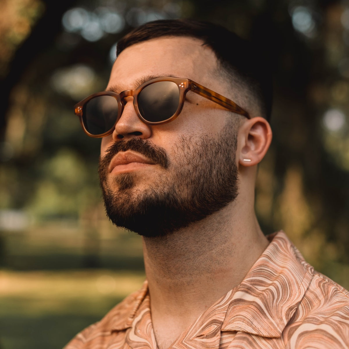Porto - Amber Tort / Green Polarized