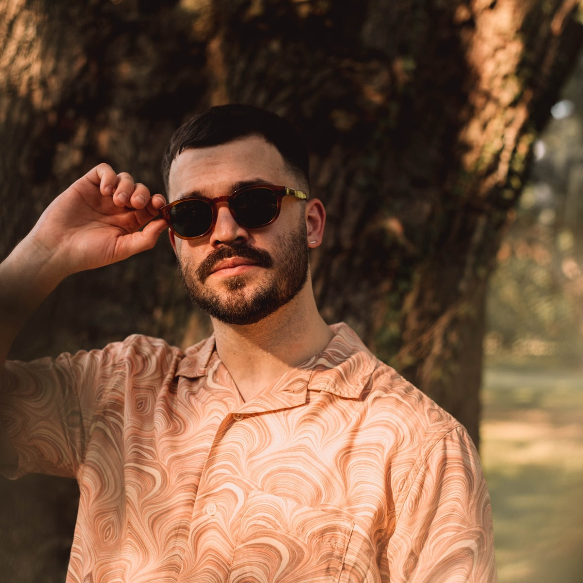 Porto - Amber Tort / Green Polarized