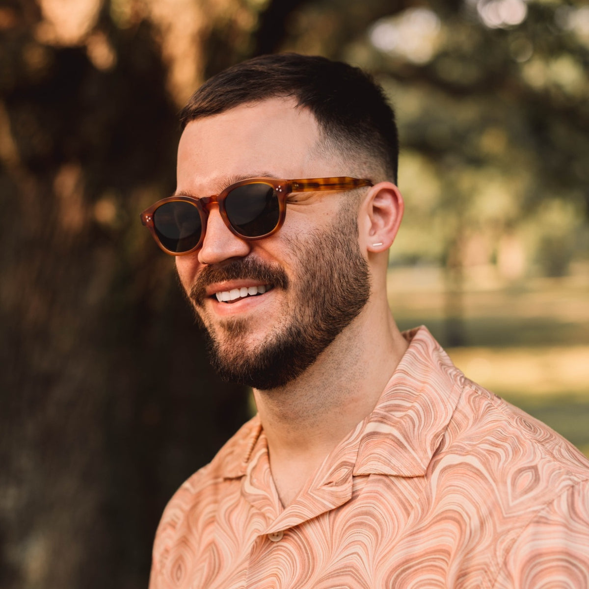 Porto - Amber Tort / Green Polarized