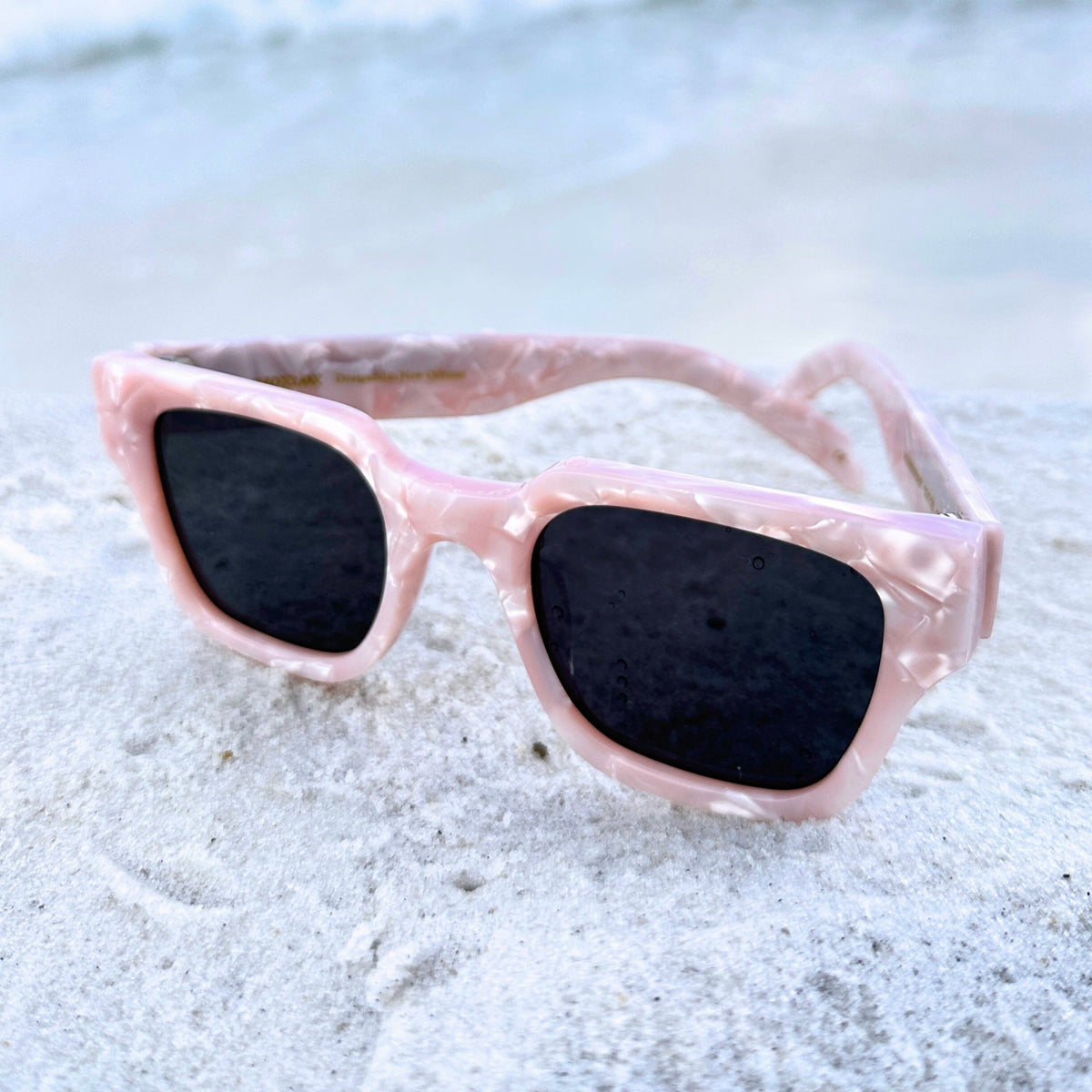 Weekender - Pink Marble / Silver Mirror Lens