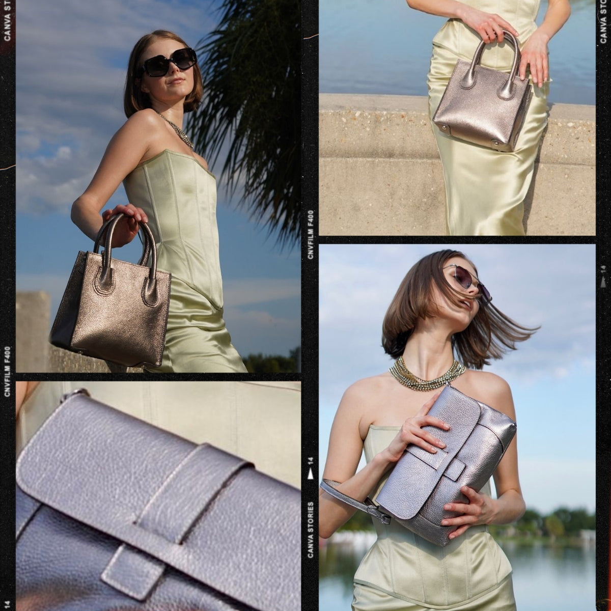 Magnolia Mini Tote - Titanium