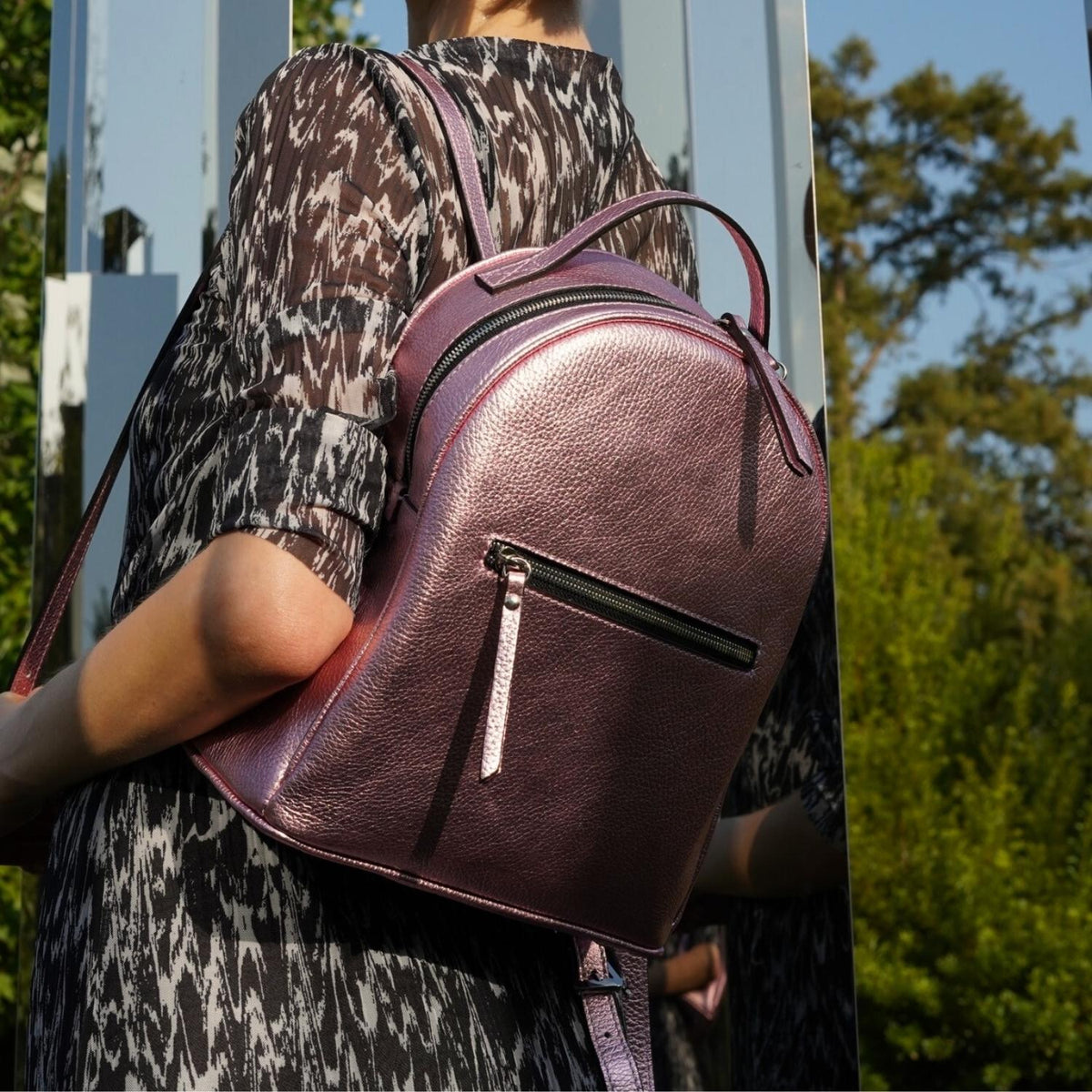 Back At It Backpack - Pink Metallic