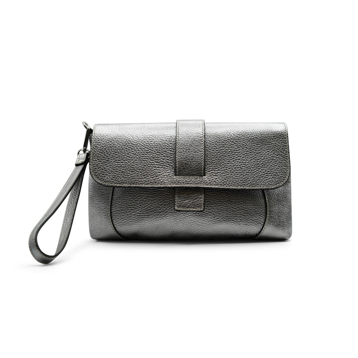 Fits Everything Clutch / Crossbody - Antique Silver