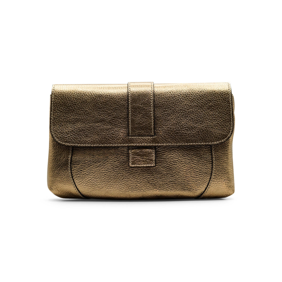 Fits Everything Clutch / Crossbody - Antique Gold