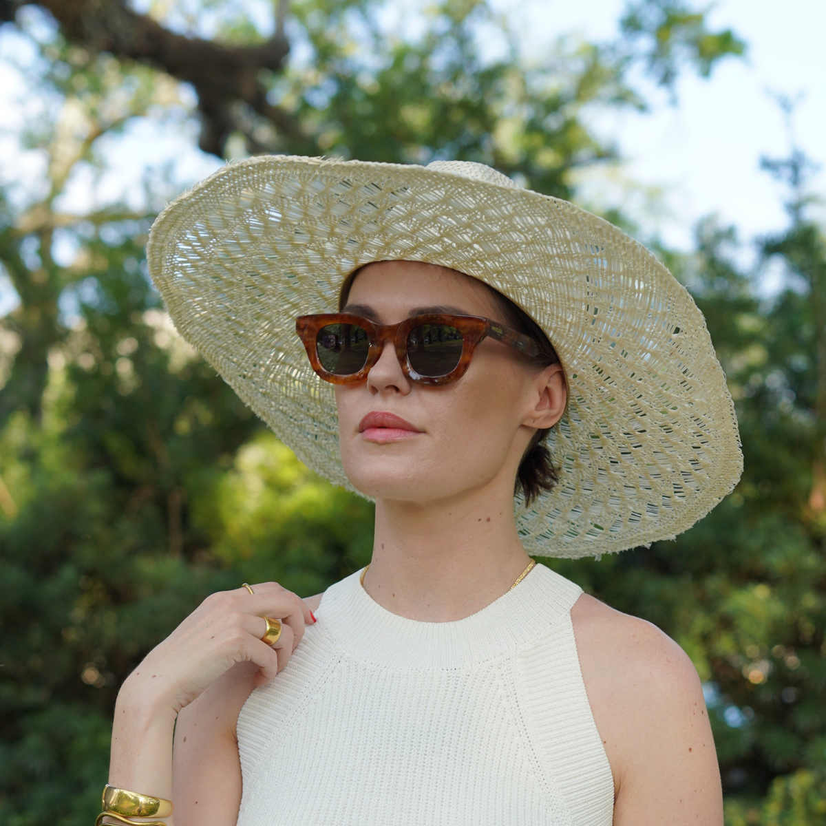 Baddie - Peach Crystal/ Grey Polarized